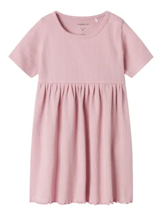 NAME IT - NBFHALLEY SS DRESS cameo pink - Gr. - 86