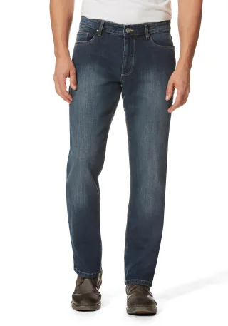 HERO by John Medoox 5-Pocket-Jeans "Denver Regular Straight Stretch Jeans" Straight Fit Casual Clean Wash Denim Jeans für Herren