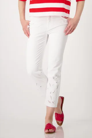 monari - Jeans mit Lochspitze - Gr. - 44