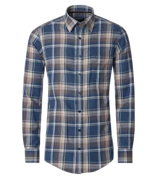 CASAMODA - Freizeithemd blau - Gr. - XL
