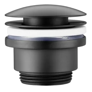 Avenarius Design-Schaftventil black,rund;DN 32,Ø 72 mm,ohne Verschluß,Linie Univ., 9004203040 9004203040