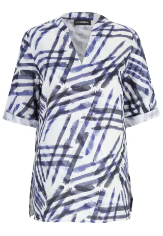 Doris Streich - Bluse marine - Gr. - 48