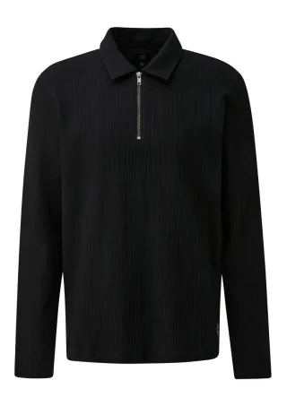 Q/S designed by - Polo-Shirt schwarz - Gr. - XXL