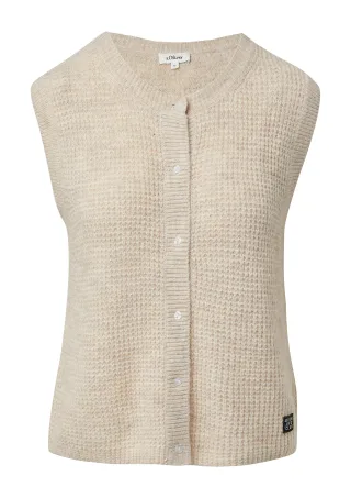 s.Oliver - Strickjacke beige - Gr. - 38