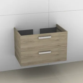 Artiqua 412 Waschtischunterschrank für Ventuno T0018 Sanremo Eiche quer NB, 412-WU2L-I25-7144-428 412-WU2L-I25-7144-428