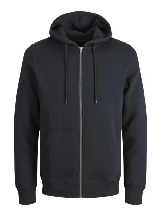JACK&JONES - JJEBRADLEY SWEAT ZIP HOOD NOOS PLS black