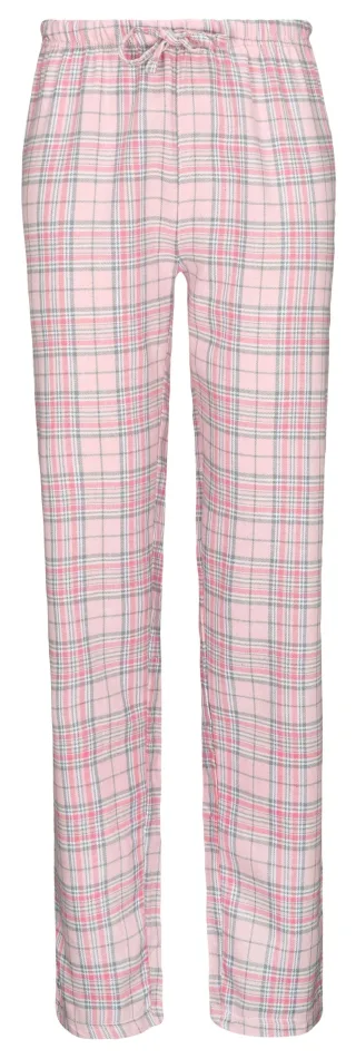 IN LINEA - Da.-Hose Flanell anthra/rose che - Gr. - 46