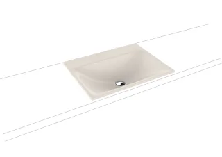 Kaldewei Einbauwaschtisch Silenio, Modell 3037 mit Überlauf 600x460, 907706033231 907706033231