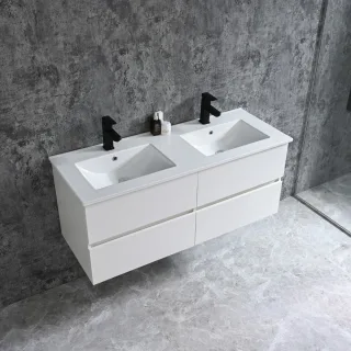 Neuesbad Serie 70 Waschtischset B:120, T:46, H:50cm, weiss NBHT10121