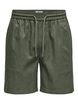 ONLY&SONS - ONSTEL LINEN RUFUS SHORTS - Gr. - S