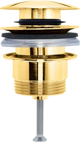 Duravit Push-open Ventil Gold Poliert 63,5x63,5x95 mm - 0050523400 0050523400