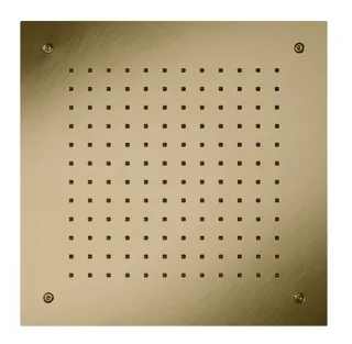 Herzbach Spa ix pvd Deckeneinbau-Regenbrause 500 eckig brass , 21.655000.2.41 21.655000.2.41