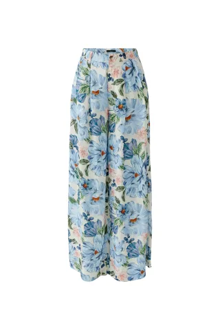 Oui - Palazzo Hose blue white - Gr. - 36