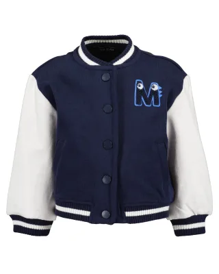 Blue Seven - Mini Kn Sweatjacke, Rippkragen blau - Gr. - 86
