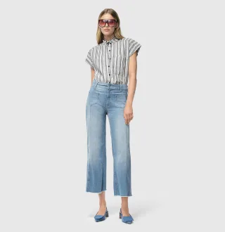 MAC - MAC JEANS - JAMIE, Light weight denim blau - Gr. - 46/OL