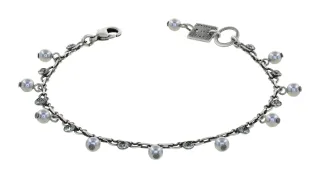 konplott - Armband - Pearl Shadow silver