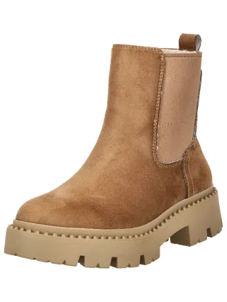 TOM TAILOR Stiefelette "Tom Tailor Stiefelette Lederimitat/Textil"