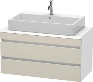 Duravit DuraStyle Konsolenwaschtischunterbau wandhängend Taupe & Weiß Matt 1000x478x512 mm - DS53090 DS530909118
