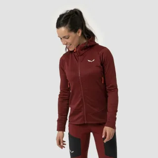 SALEWA - Puez Polarlite Kapuzenjacke Damen - Rot (Gr.38)