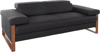 W.SCHILLIG 2-Sitzer "finn" German Design Award 2016, Fußgestell Nussbaum natur, Breite 210 cm