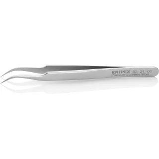 KNIPEX Präzisionspinzette Edelstahl angewinkelt - 923101