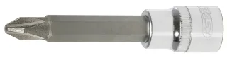 KS Tools 1/2" CHROMEplus Bit-Stecknuss, lang - 918.1685