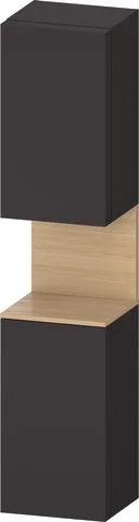 Duravit Qatego Hochschrank Graphit Supermatt 400x360x1760 mm - QA1346R30800010 QA1346R30800010