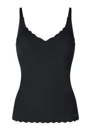 SKINY - Skiny Damen Spaghettishirt herausnehmbare Pads Micro Essentials black - Gr. - 38