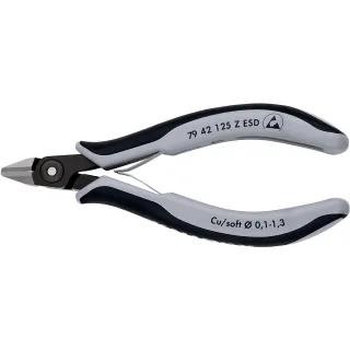 KNIPEX Präzisions-Elektronik-Seitenschneider ESD - 7942125ZESD