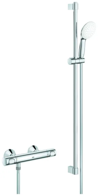 GROHE Thermostat-Brausebatterie Grohtherm 500 34797_1 mit Brausegarnitur 900mm chrom, 34797001 34797001
