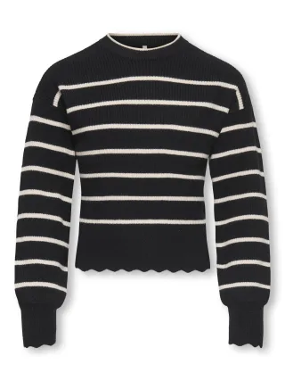KIDS ONLY - KOGIBI LS O-NECK PULLOVER CP KNT NOOS Black - Gr. - 134/140