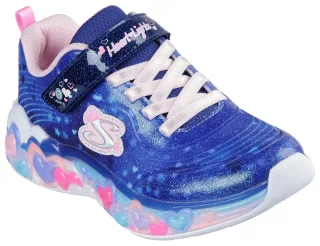 Skechers Sneaker "ETERNAL HEART LIGHTS" Blink,-Klettschuh mit Herz-Applikation, Größenschablone zum Download