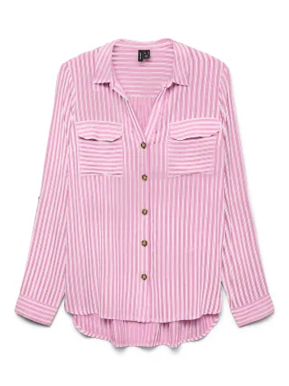 VERO MODA - VMBUMPY L/S SHIRT NEW WVN NOOS Bonbon - Gr. - S