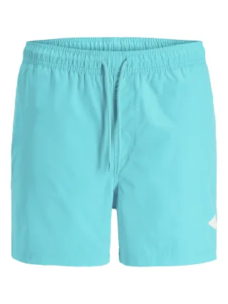 JACK&JONES - JPSTMAUI TROPIC SOLID SWIM SHORTS REG SN Scuba Blue - Gr. - XL