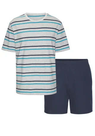 s.Oliver s.Oliver Streifen Shorty 1x grau melnav - Gr. - 48/50