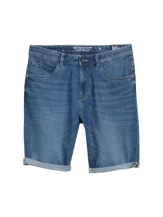 Tom Tailor - TTJOSH Regular SLIM Shorts mid stone bright blue denim - Gr. - 33