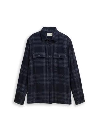 Tom Tailor - Overshirt mit Karomuster navy tonal big check - Gr. - L