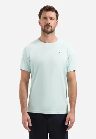 No Excess - T-Shirt Crewneck Solid Basic arctic blue - Gr. - XXXL