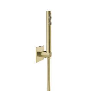 Herzbach spa ix pvd Wannen-Set eckig 70 stab bs 125 brass, Brass Steel, 21.914000.2.41 21.914000.2.41