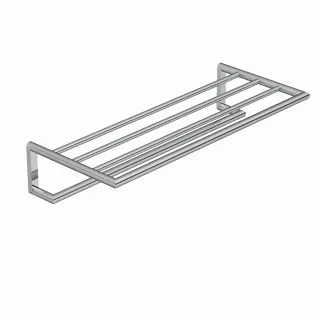 Kludi VELA R Handtuchablage mit Badetuchhalter chrom, 5898905 5898905