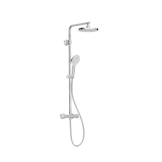 HSK AquaXPRo Duschsystem mit Thermostat, Farbe Chrom, 1007100-02 1007100-02