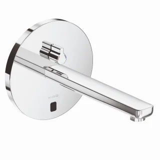 Kludi ZENTA SL E Unterputz-Wandarmatur, Rund mit Mischhebel, 240mm Ausl. 1,9L chrom, 3840105WR 3840105WR
