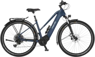 FISCHER Fahrrad "VIATOR 8.0i Damen" 12 Gang SRAM Eagle SX Schaltwerk Kettenschaltung Mittelmotor 250 W mit Faltschloss, Pedelec, Elektrofahrrad für Damen u. Herren