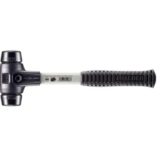 HALDER SIMPLEX - Schonhammer mit verstärktem TE-Gehäuse und Fiberglasstiel, Gummikomposition - 3702.040
