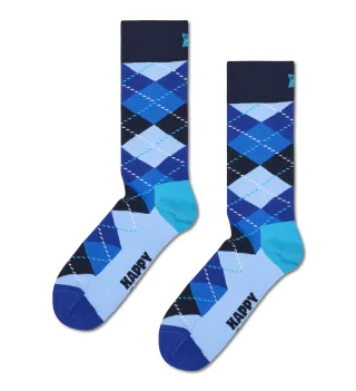 happy socks - Argyle Sock Blau - Gr. - 38