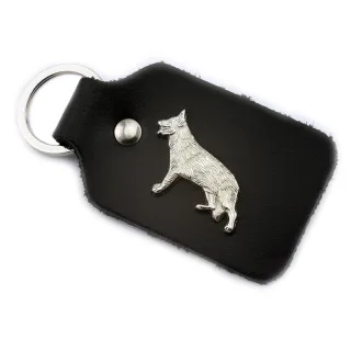 Sch?ferhund Schl?sselanh?nger aus Leder