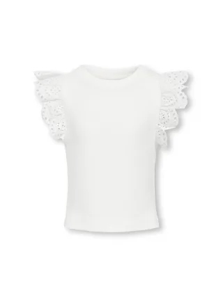 KIDS ONLY - KOGDREA LIFE S/S TOP JRS NOOS Cloud Dancer - Gr. - 146/152