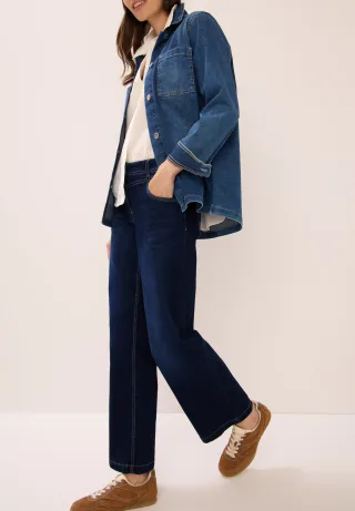 Cecil 7/8-Jeans "Style CE Neele" Loose Fit mit modischen Wide Legs
