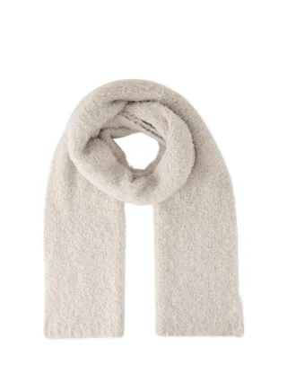 Tom Tailor - Schal mit Bouclé Struktur sand stone beige melange - Gr. - OS