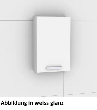 Artiqua 400 Wandschrank, Sangallo Grau quer, 400-OST-1-45-R-17-7152-432 400-OST-1-45-R-17-7152-432